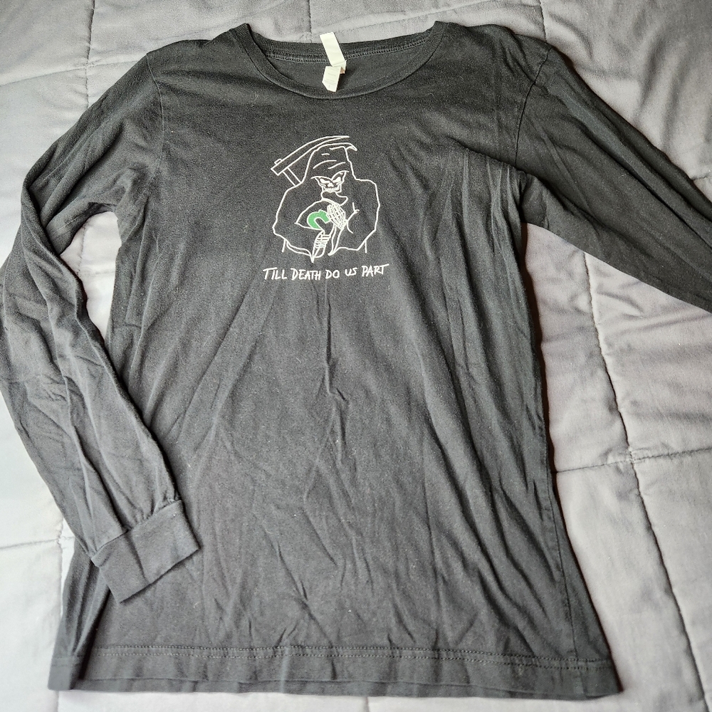 💐 Bella Canvas Grim Reaper Till Death Do Us Part Long Sleeve T-Shirt